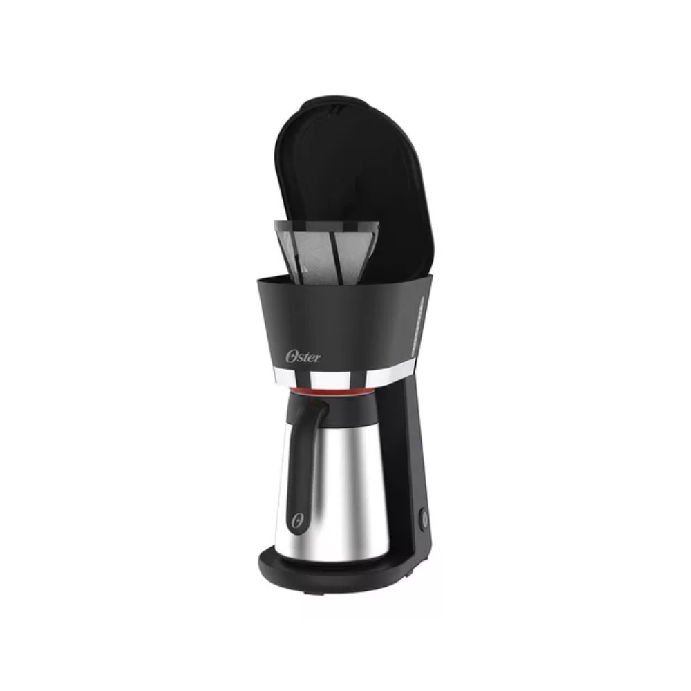 Cafeteira Eletrica Oster Black Com Jarra Térmica Inox 700ml