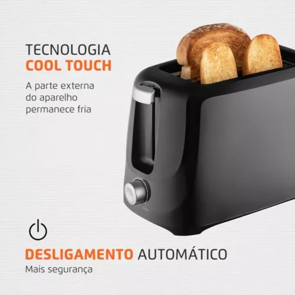 Torradeira De Pães Elétrica Pratic Mondial T18 700w 6 Níveis