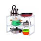 Kit Com 2 Organizadores Rack De Cozinha Multiuso Ajustável Decoteam