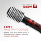 Escova Secadora Rotativa Mondial Er-09 Ceramic Íon 5 Em 1