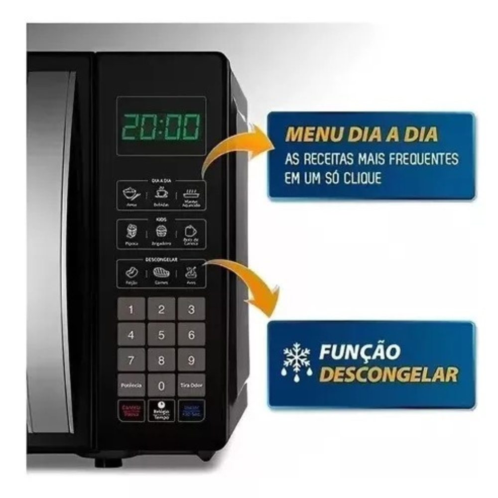 Micro-ondas Mondial Mo-01-21-b 21 Litros 1200W