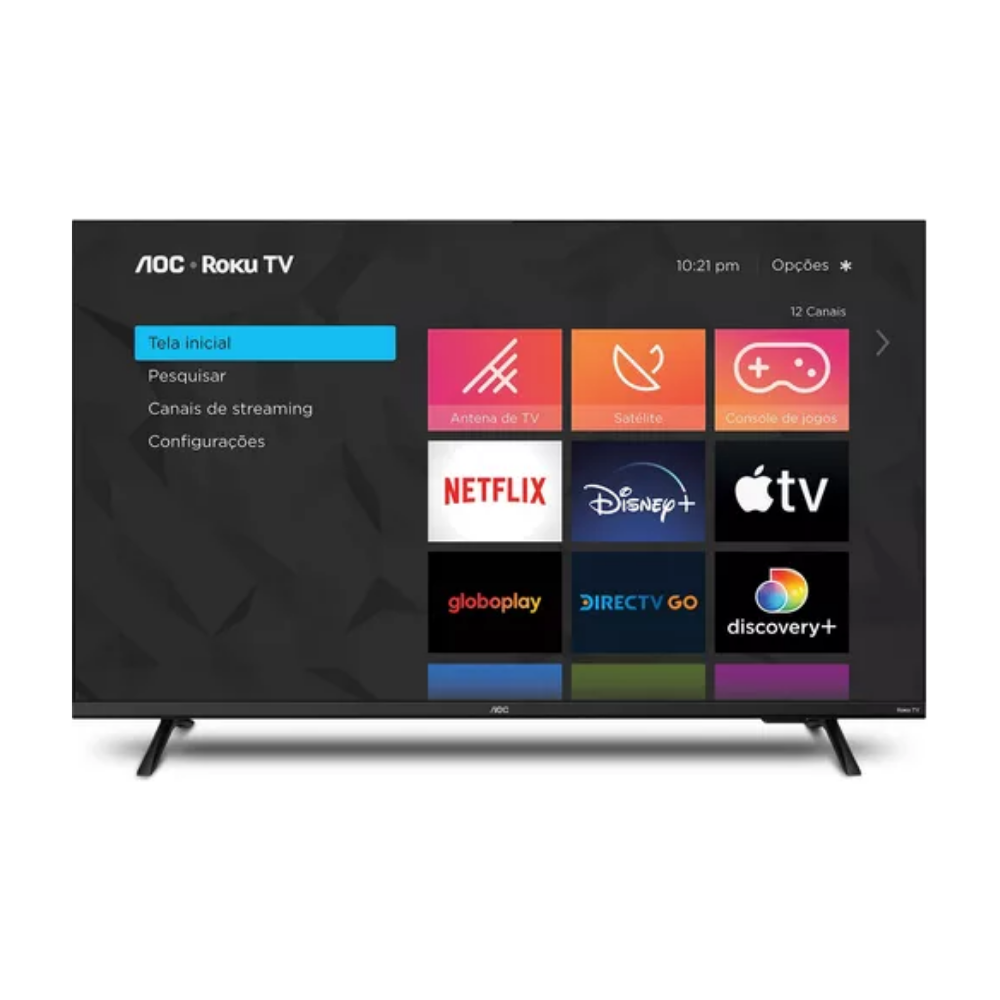 Smart Tv Full Hd 43 Polegadas Aoc Sistema Roku Tv Wi-fi HDMI