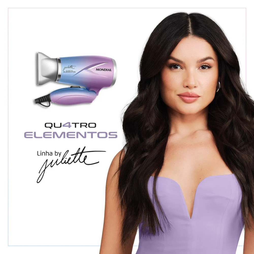 Secador De Cabelo Mondial Sct-ju-03 Bivolt 2 Temperaturas