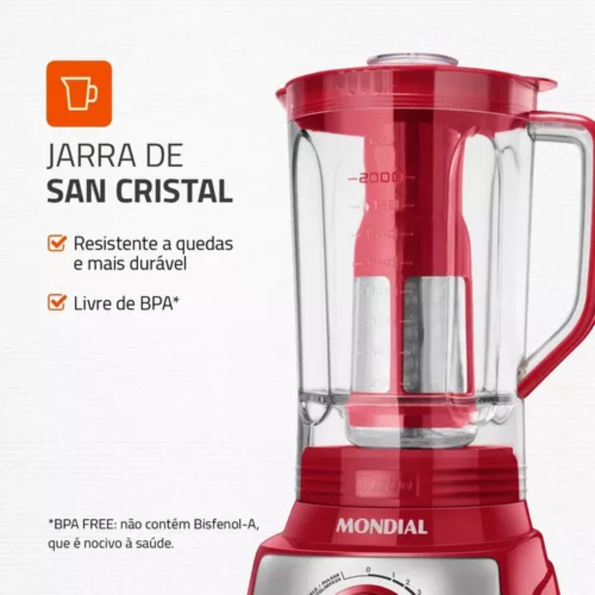 Liquidificador Mondial Turbo 4 Lâminas Em Inox L-1100-ri 3l