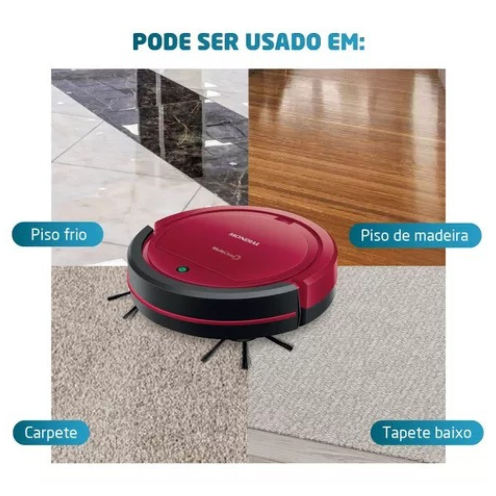 Aspirador De Po Robô Multi Clean Mondial Rb-09 Bivolt 30w