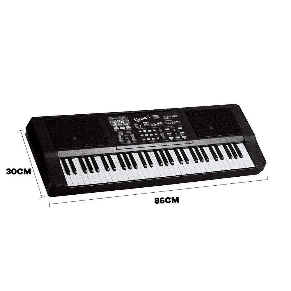 Teclado Musical Para Iniciantes Queens 61 Teclas 10 Musicas