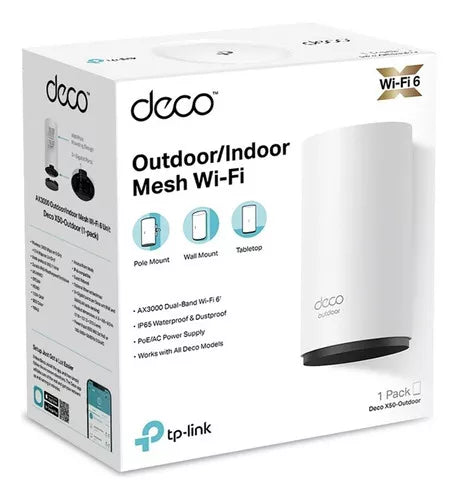 Roteador de Wifi Mesh TP-Link Deco X50 Dual-Band Gigabit