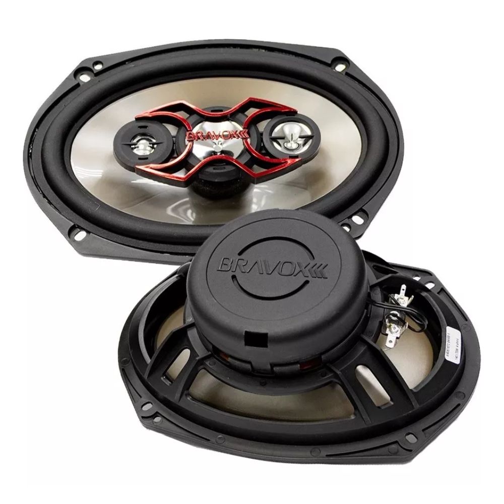 Par de Alto Falante Bravox Quadriaxial 6x9” B4X69X 140W RMS