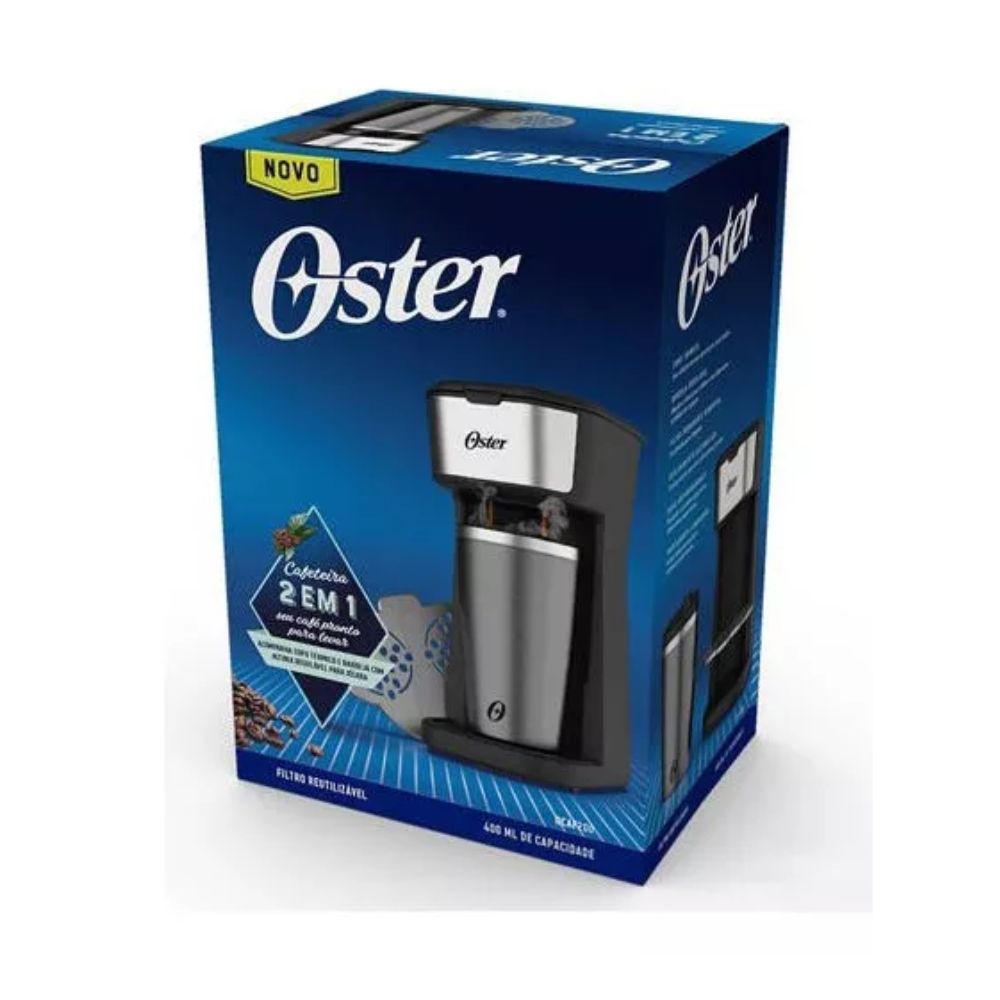 Cafeteira Eletrica 2day Oster Ocaf200 Inox 2em1 Copo Térmico