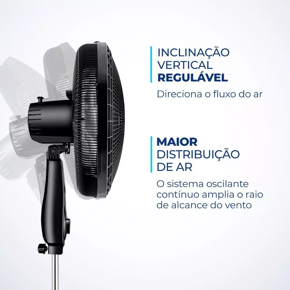 Ventilador De Coluna Mondial Vsp-40c-nb Super Power 40cm