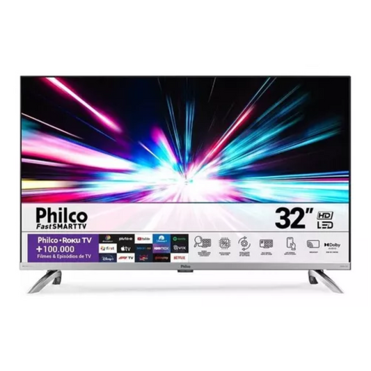 Smart Tv Hd 32 Polegadas Philco Conversor Integrado E Wi-fi