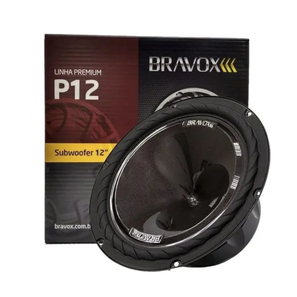 Alto-falante Sobwoofer Bravox P12X S4 12” 220W RMS 4 Ohms