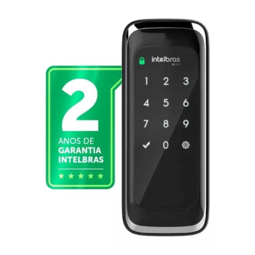 Fechadura Digital De Sobrepor Fr 101 IntelbrasTtouch Screen