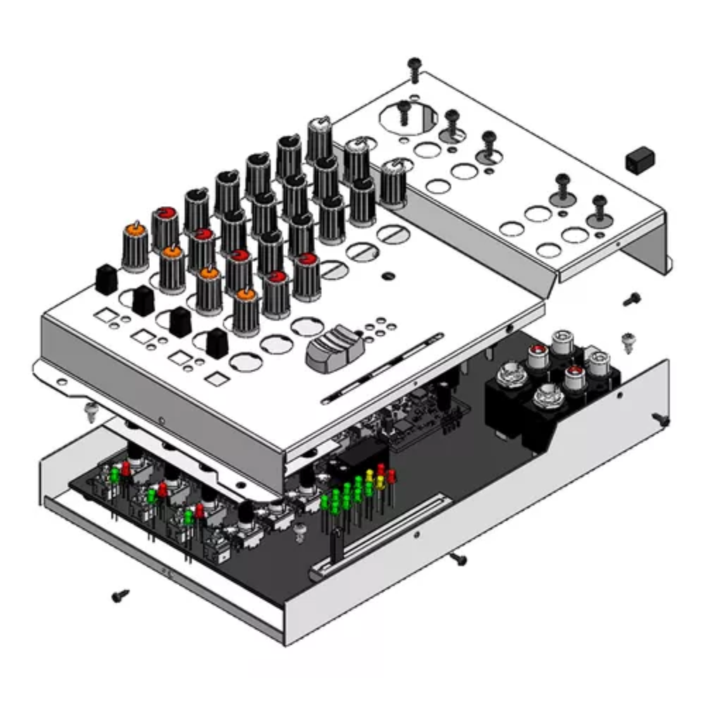 Mesa De Som Automotivo Taramps T0302 Fx Led Colorido