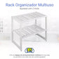 Kit Com 2 Organizadores Rack De Cozinha Multiuso Ajustável Decoteam