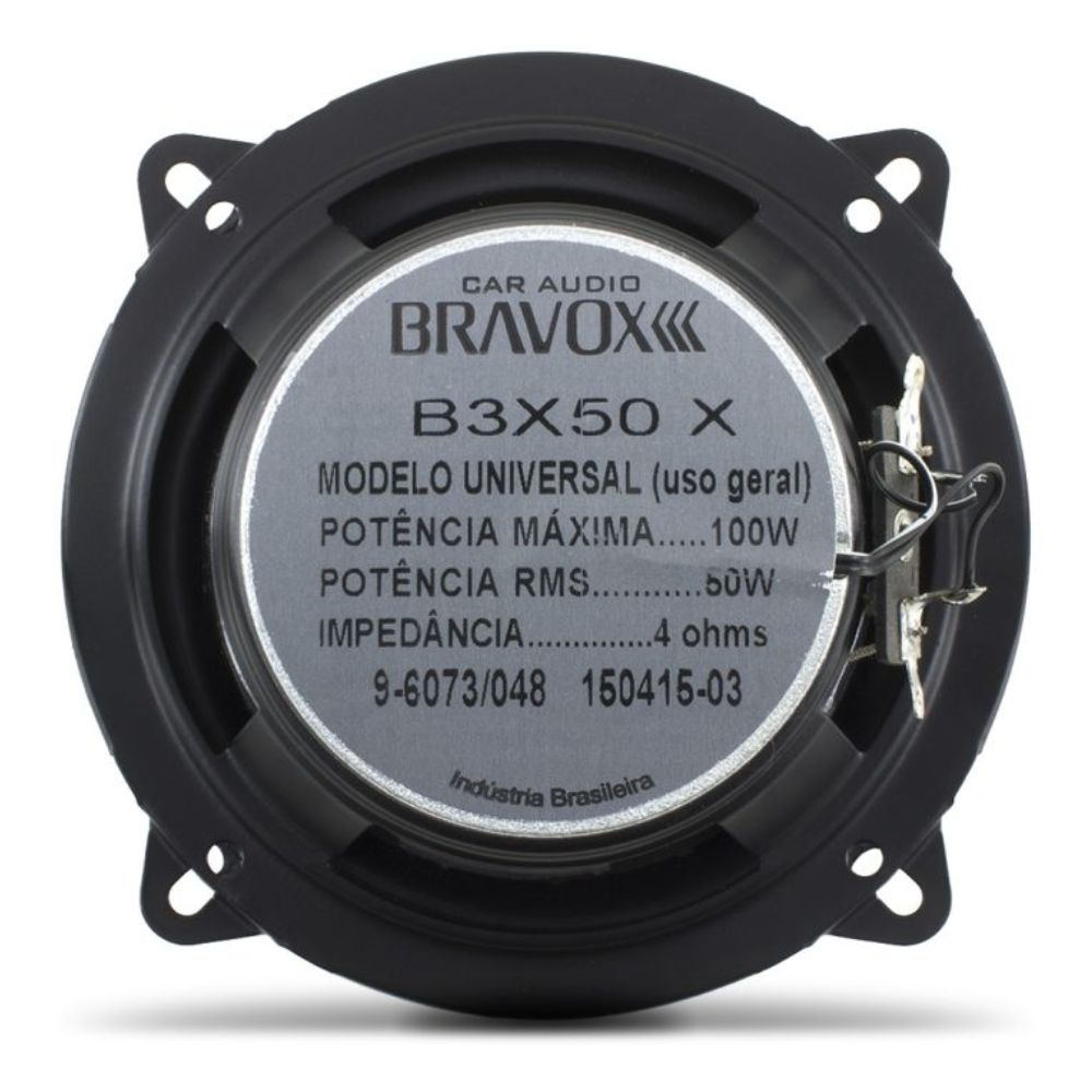 Alto Falante Bravox 5” B3X50X Triaxial 50W RMS 4 Ohms