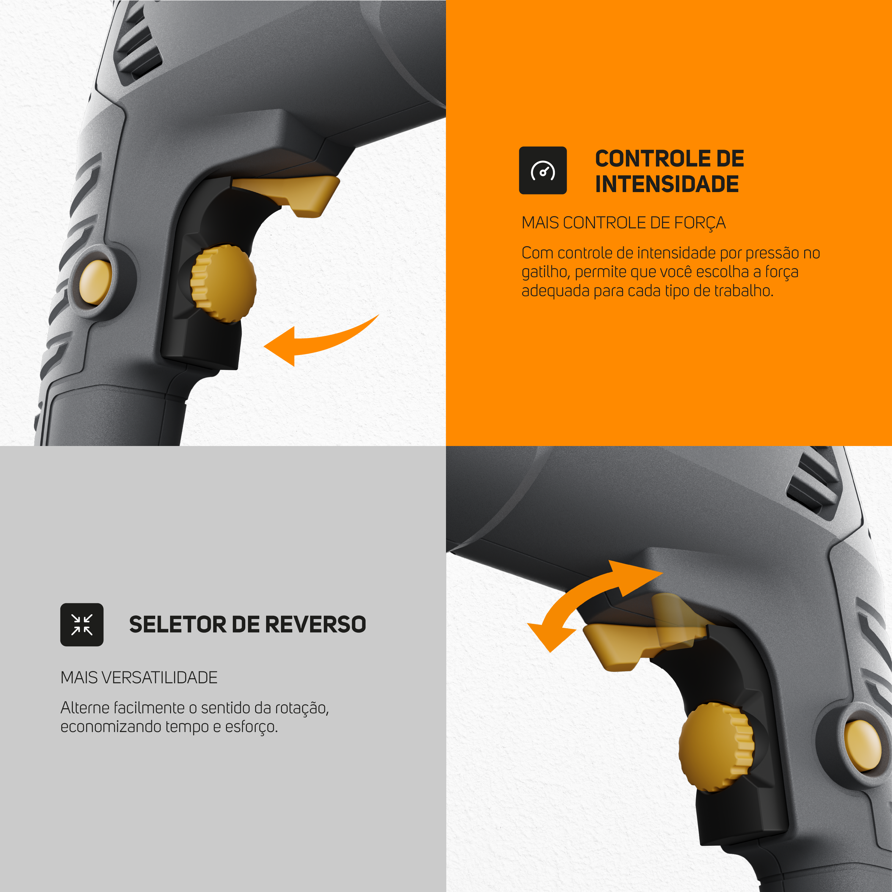 Furadeira Parafusadeira de Impacto Wap 3/8