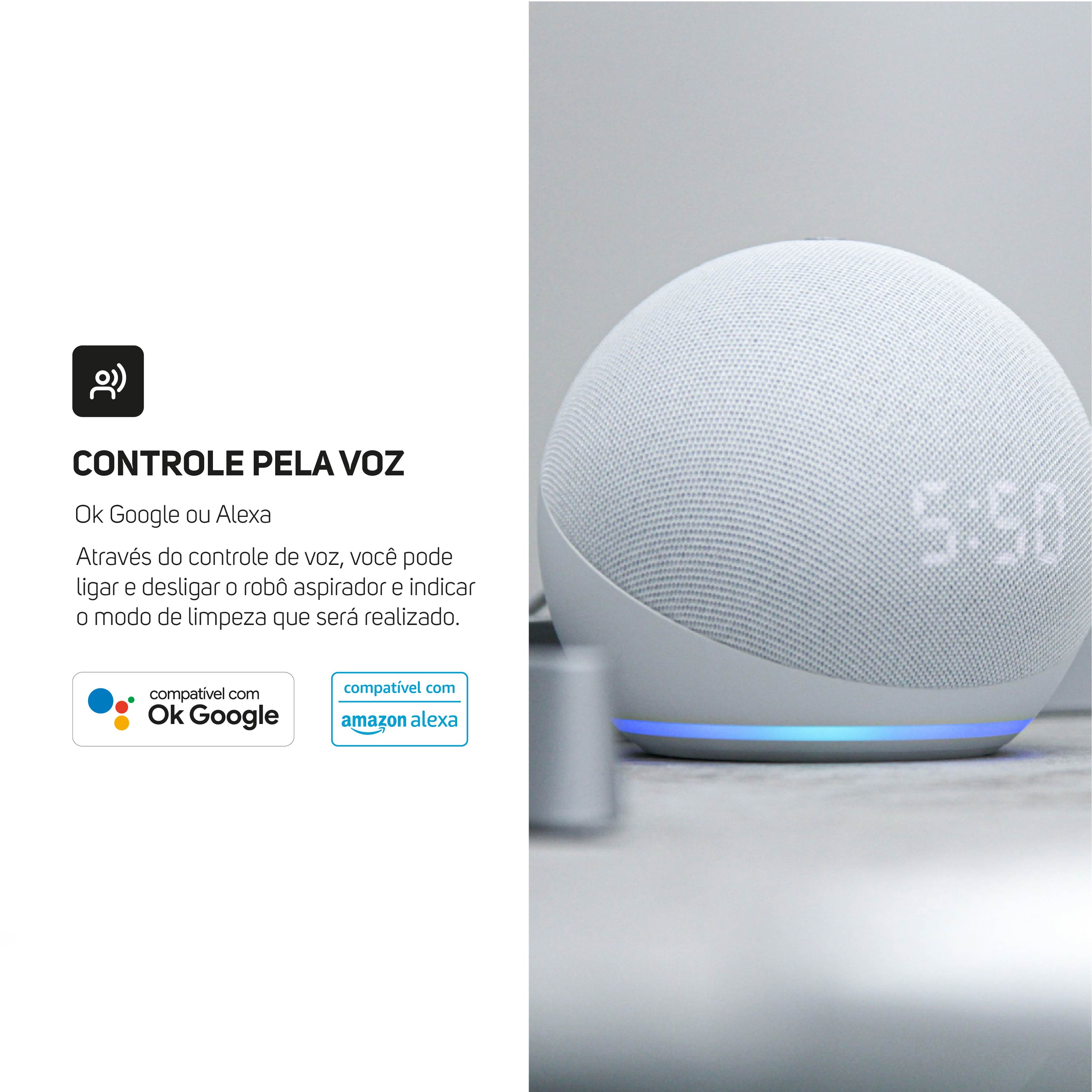 Robô Aspirador Pó Wap Robot W1000 Inteligente Bivolt 40W