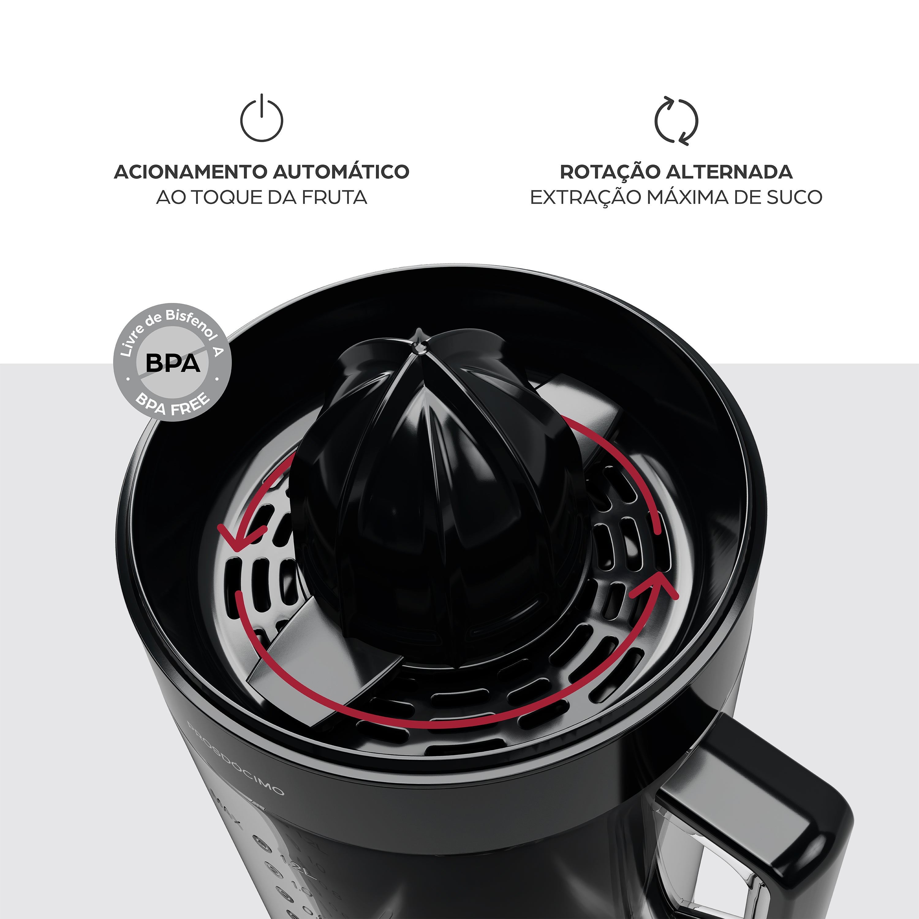 Espremedor Frutas Wap Wj1200 Jarra 1,2L Motor Silencioso 40W