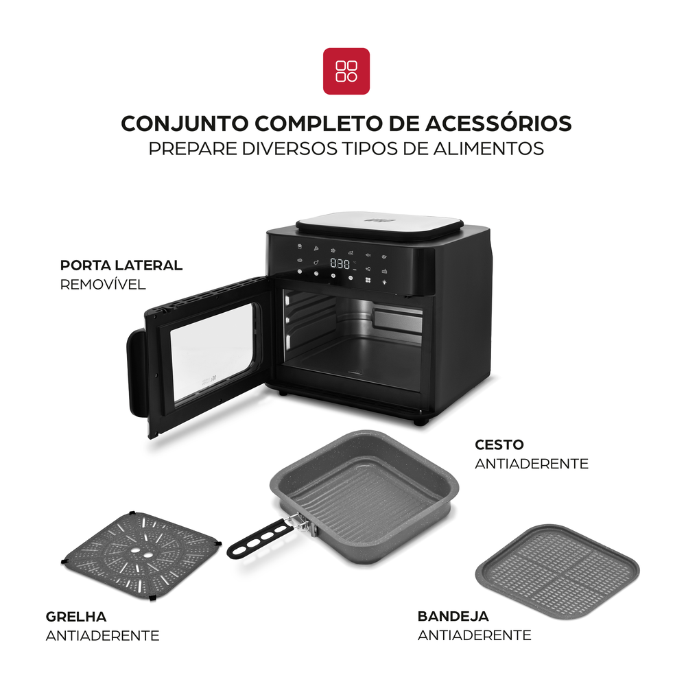 Fritadeira Elétrica Oven Wap WAFC16 16L Painel Digital 1800W
