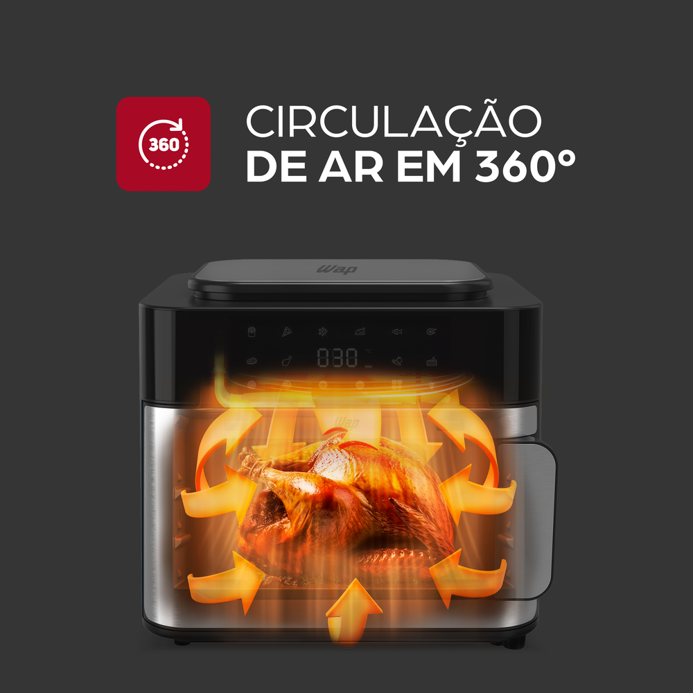 Fritadeira Elétrica Oven Wap WAFC16 16L Painel Digital 1800W