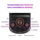 Torre De Som Aiwa T2w-02 2200w 2 Woofers Rgb Bluetooth Tws