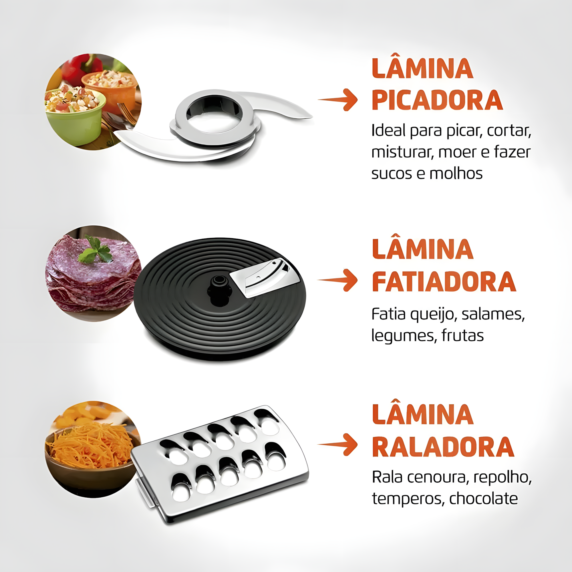 Multiprocessador 5 Em 1 Mondial Turbochef Potência 1000w Loi
