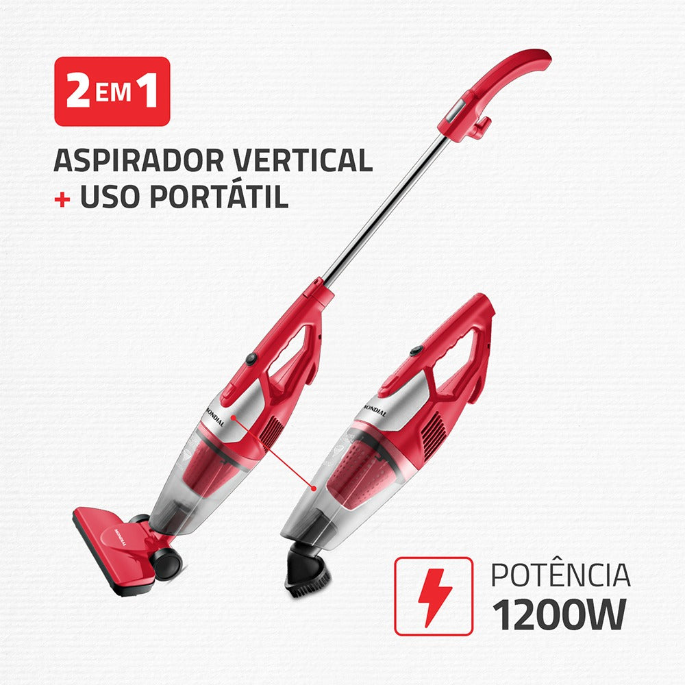 Aspirador De Pó Ap-30 Mondial Turbo Premium Portátil 1200w