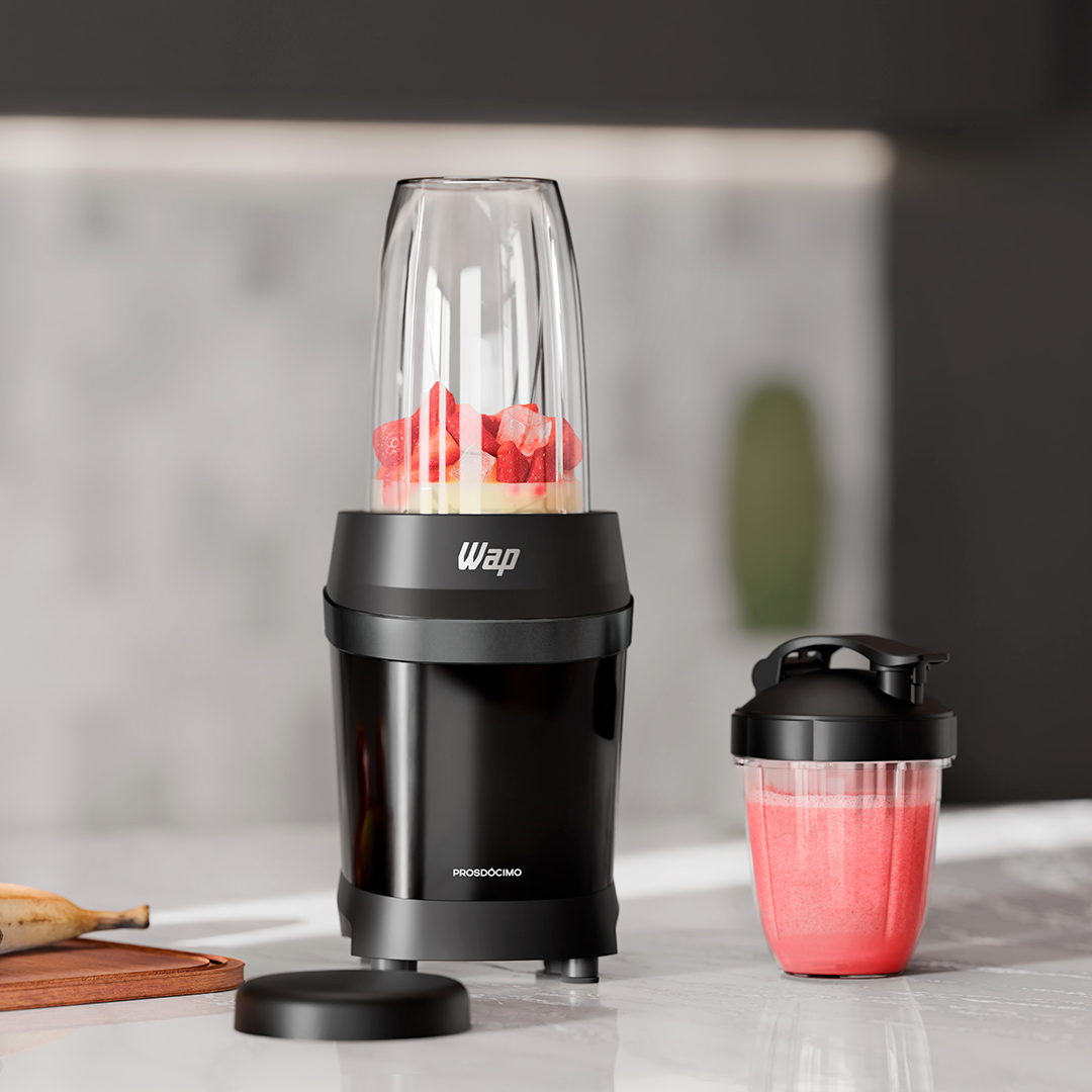 Liquidificador Portátil Wap Blender Pro Turbo 700ml 700W