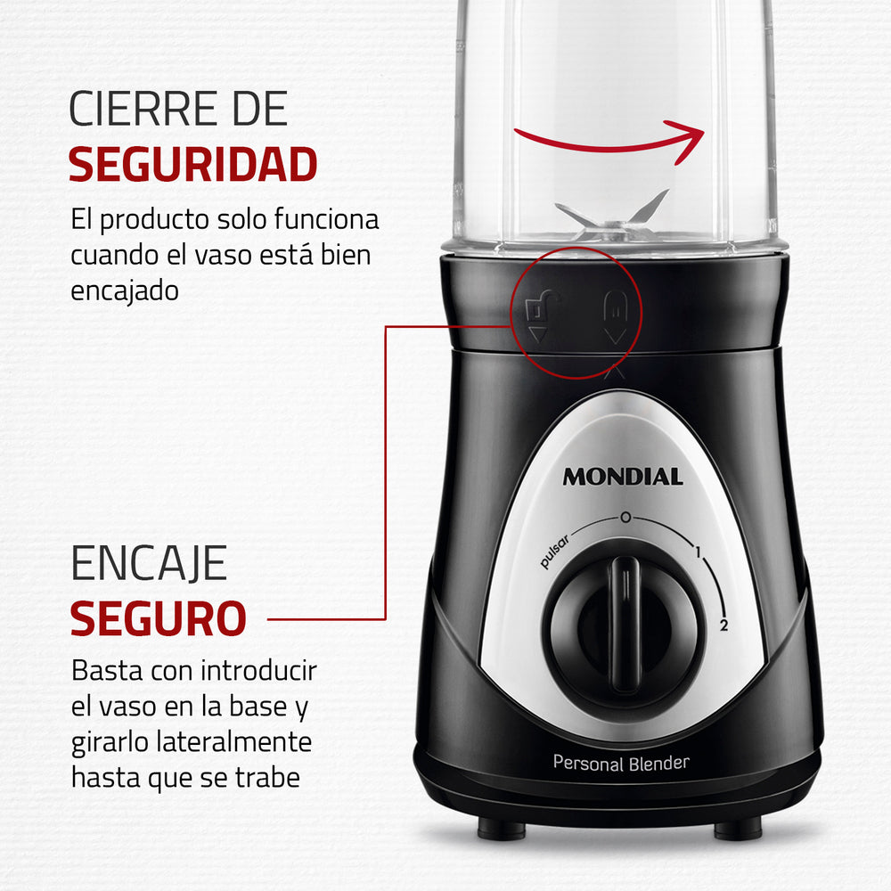 Liquidificador Portátil Personal Blender Dg-01 Mondial 750ml