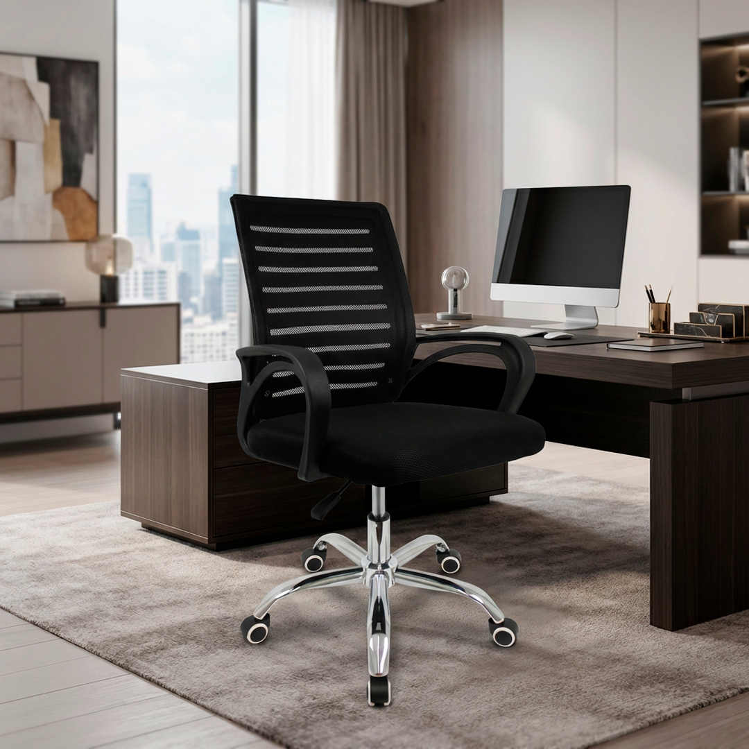 Cadeira Office Zebrada Conthey N2232349 Ergonômica Ajustável