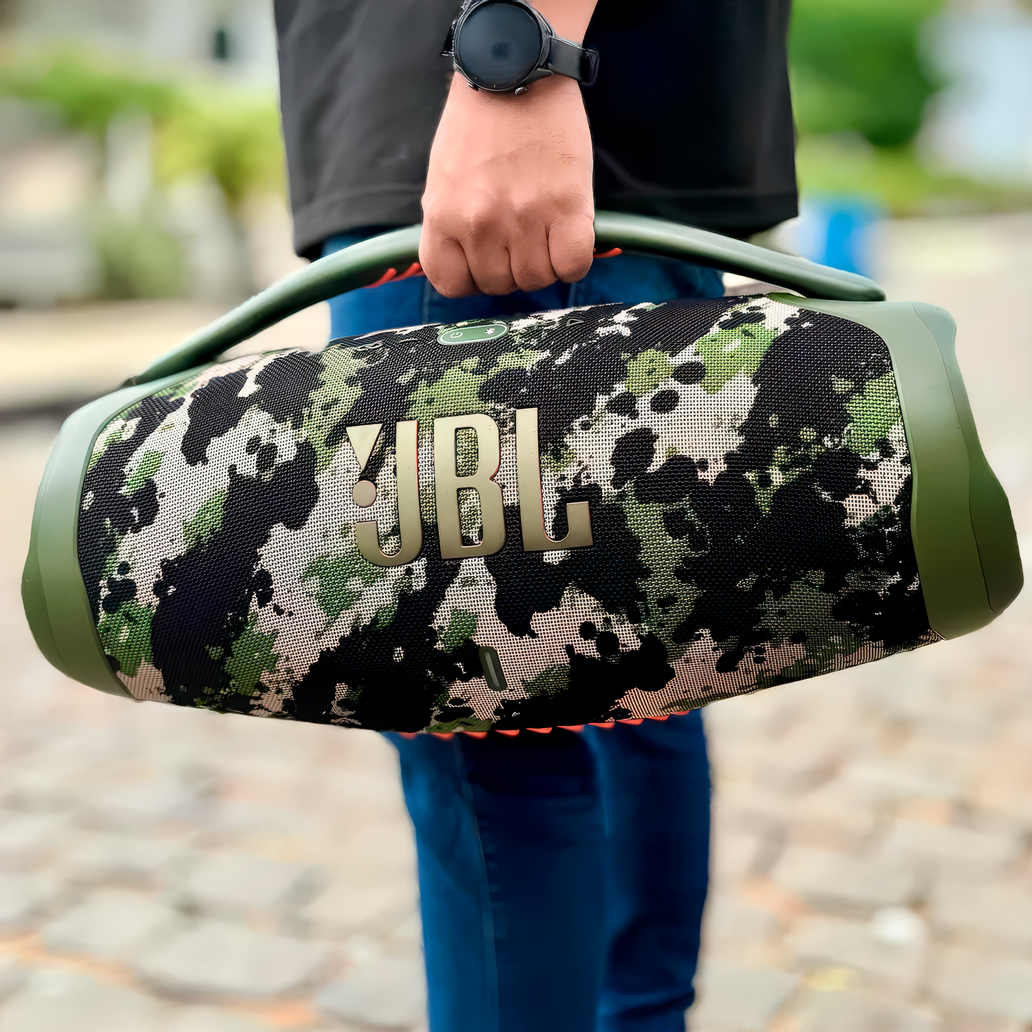 Caixa Som Bluetooth Jbl Boombox 3 Grave Forte Bivolt 180W Rms