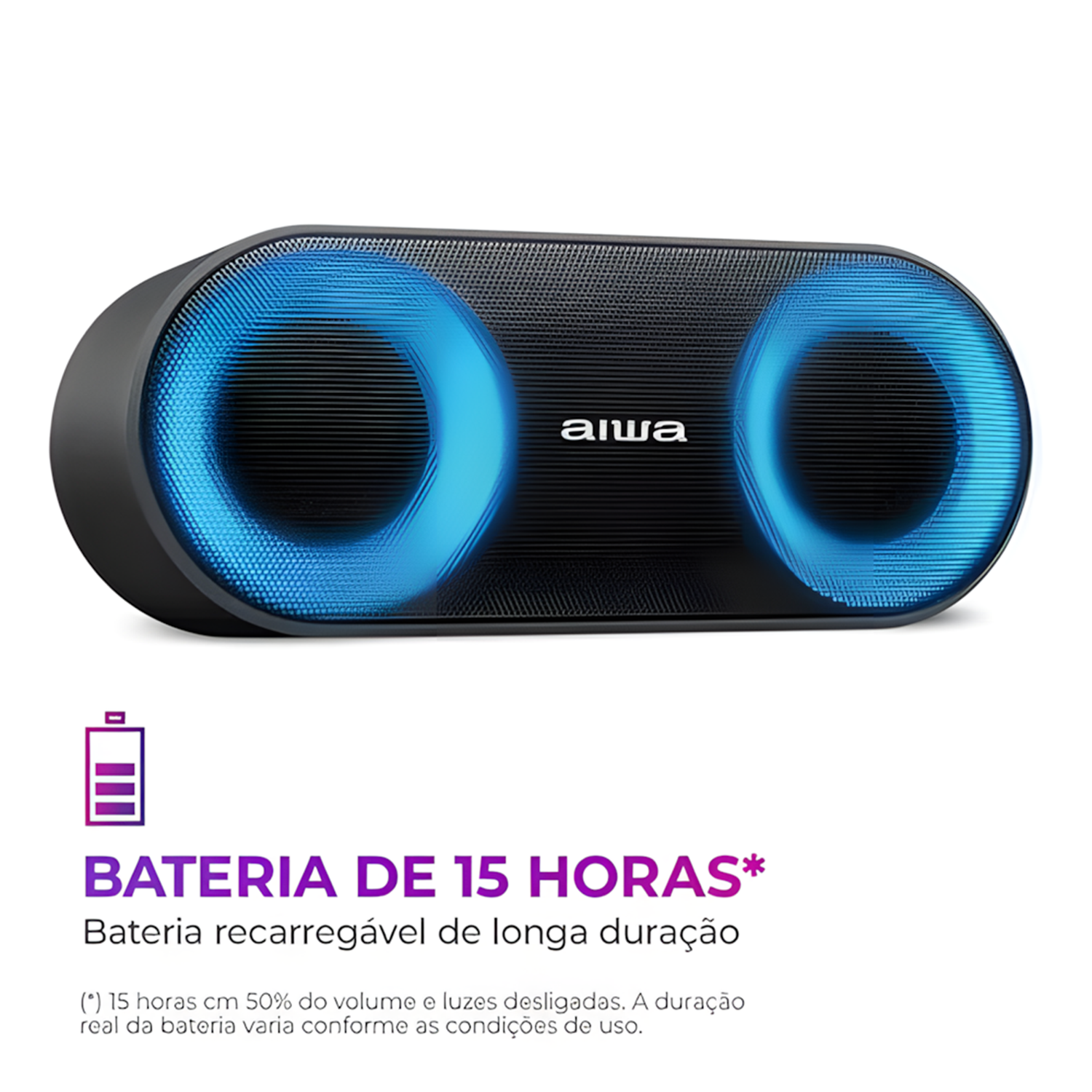 Caixa De Som Aiwa Peaker Bluetooth Awssp01 20w Bivolt