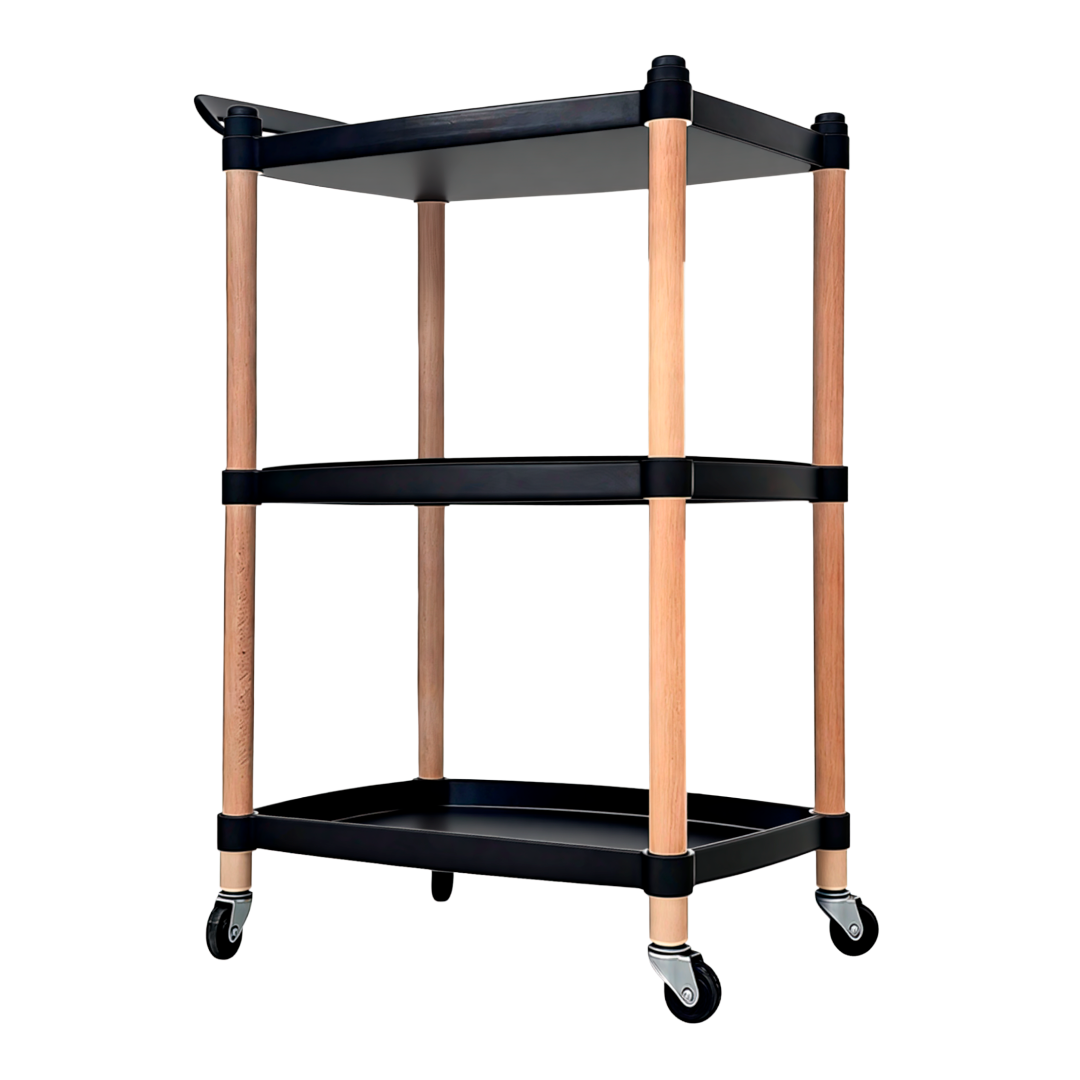 Carrinho Organizador Multi-uso Três Andares Com Rodas