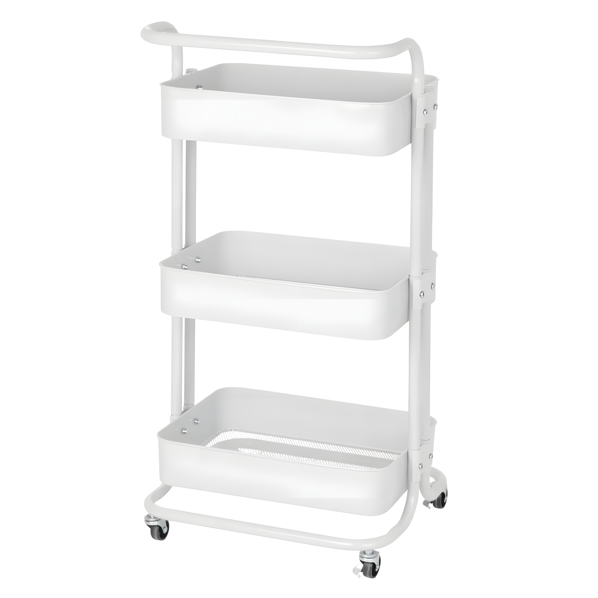 Carrinho Multiuso Conthey 3 Prateleiras Rodinha Organizador