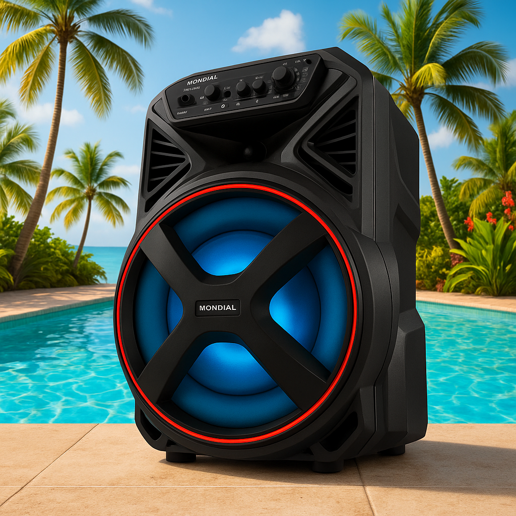 Caixa de Som Amplificada Connect Partyplus Mondial CM250