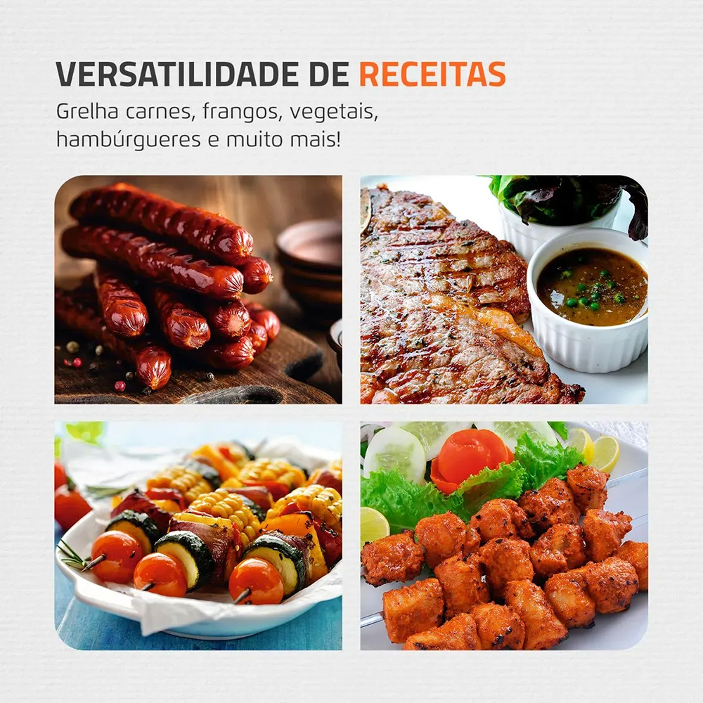 Churrasqueira Elétrica Mondial Grand Steak Grill Ch-05 1800W