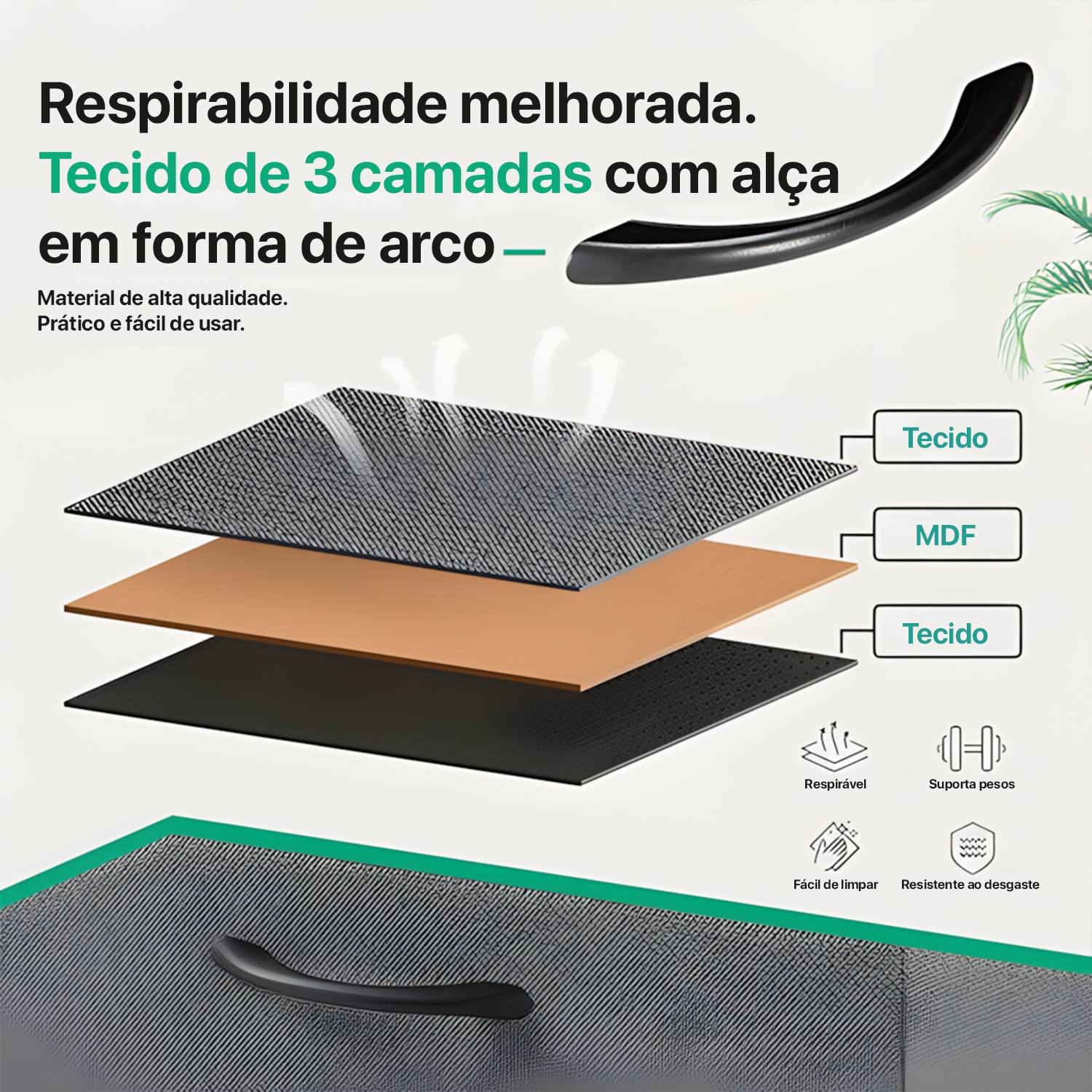 Cômoda Organizadora Decoteam Com 7 Gavetas Multiuso