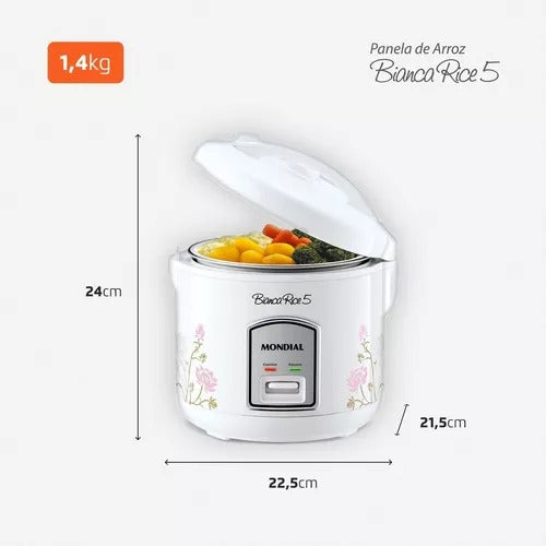 Panela De Arroz Elétrica Mondial Bianca Rice Npe-05-5x 400w