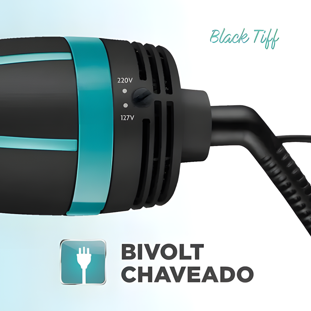Escova Secadora E Alisadora Mondial Black Tiff Es-16 1200w