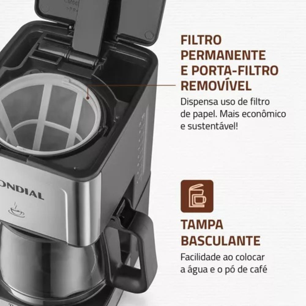 Cafeteira Elétrica Dolce Arome Mondial C-43-20X-SI Inox