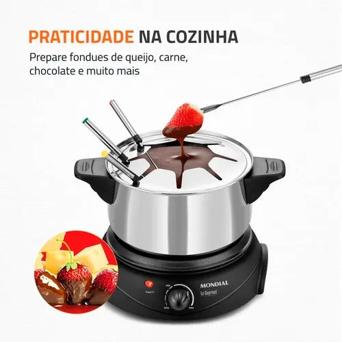 Panela Eletrica Para Fondue Mondial Fd02 1200w Gourmet