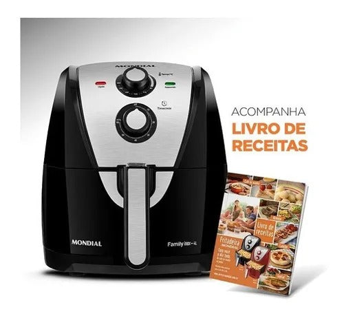 Fritadeira Elétrica Air Fryer Mondial 4l Potência 1500w Loi