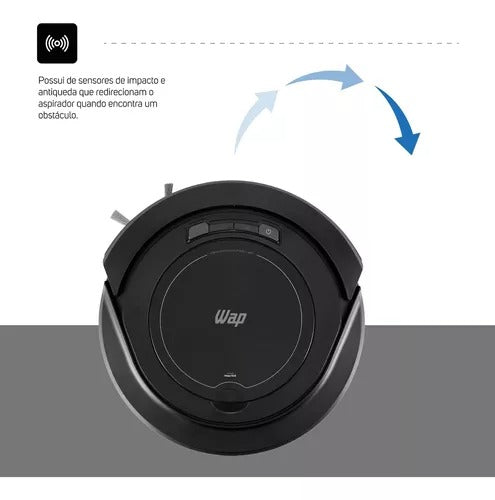 Robô Aspirador Wap Robot W90 3 Modos De Limpeza Fw009026