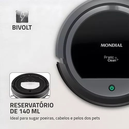 Aspirador De Po Robô Pratic Clean Mondial Rb-11 Bivolt 30w