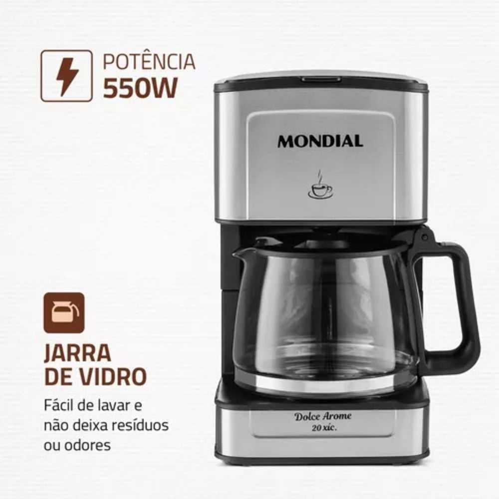 Cafeteira Elétrica Dolce Arome Mondial C-43-20X-SI Inox