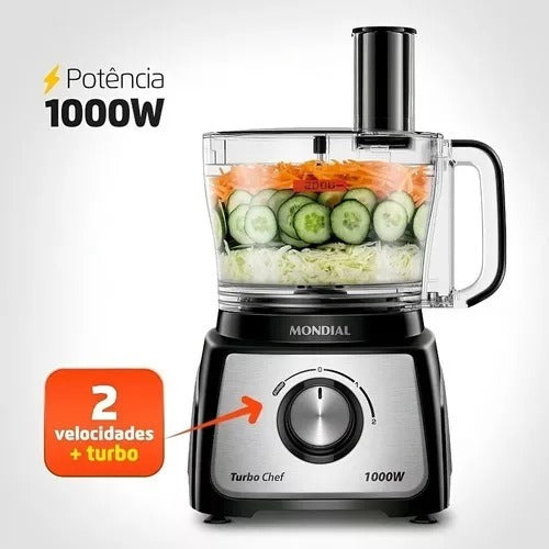Multiprocessador 9 Em 1 Mondial Turbochef Potência 1000w Loi
