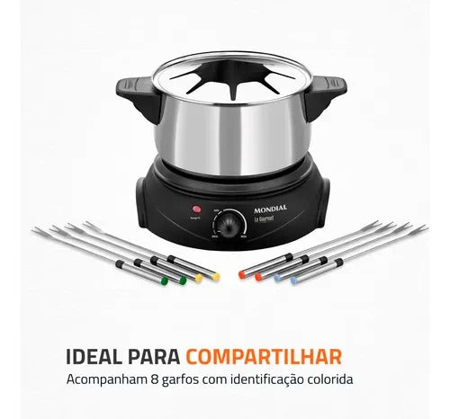 Panela Eletrica Para Fondue Mondial Fd02 1200w Gourmet