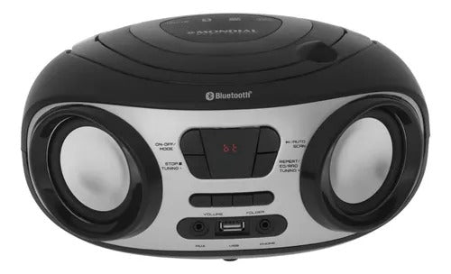 Radio Portatil Mondial Boombox Bivolt Usb Bx-21 Ml Bluetooth