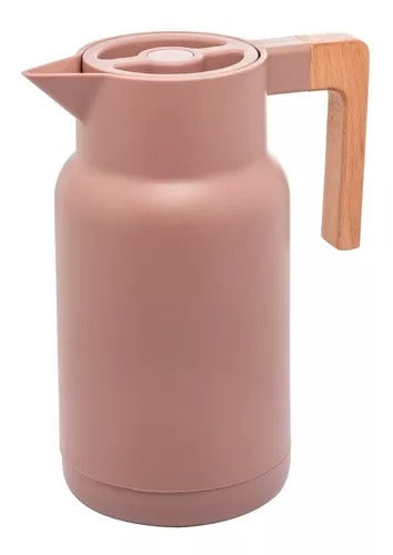 Garrafa Térmica De Plástico Lyor Com Design Orgânico 1l Loi!